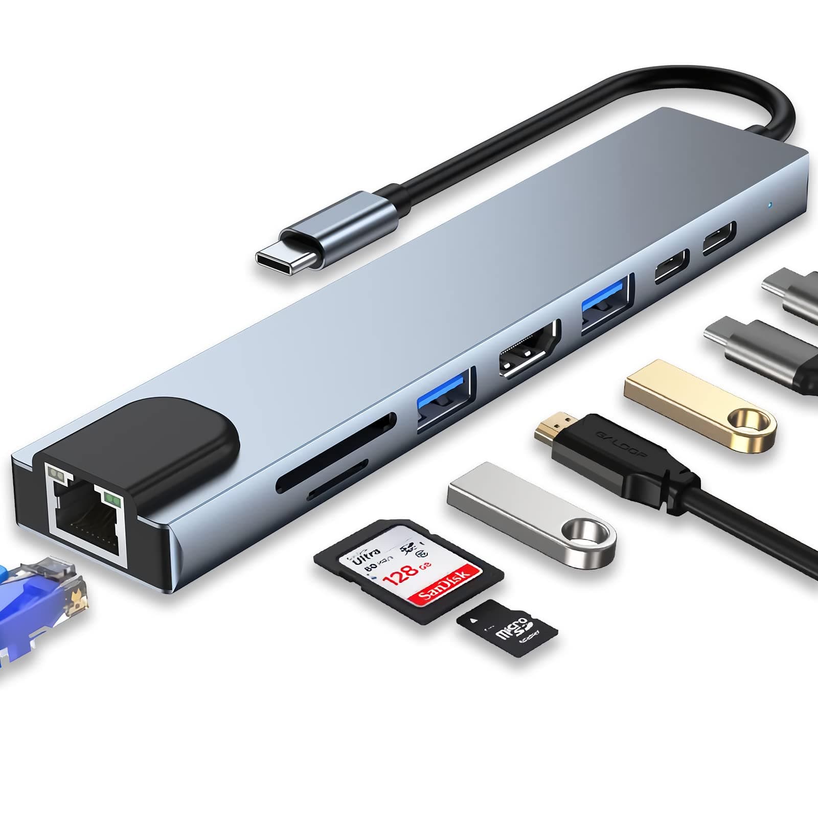 USB-C 6-in-1 Multiport Hub